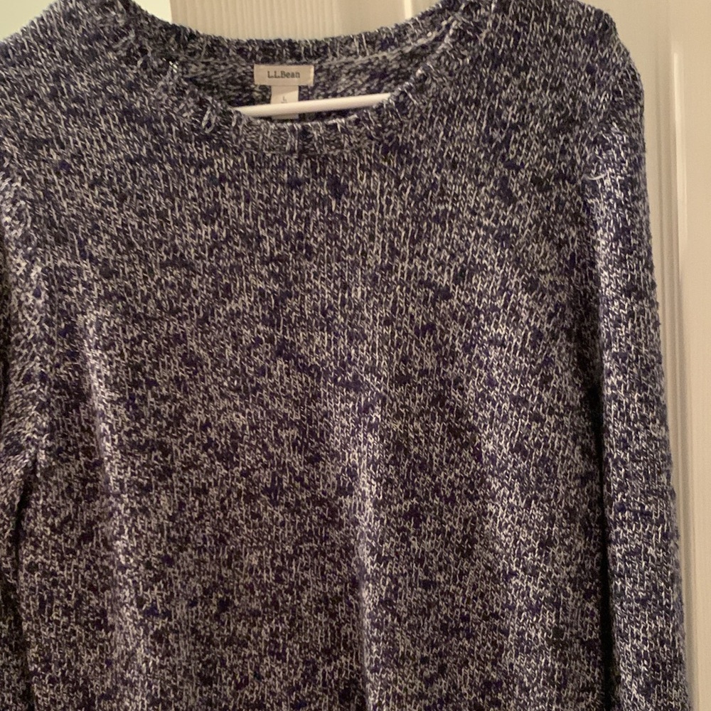 Women’s size large navy LL bean sweater great condition